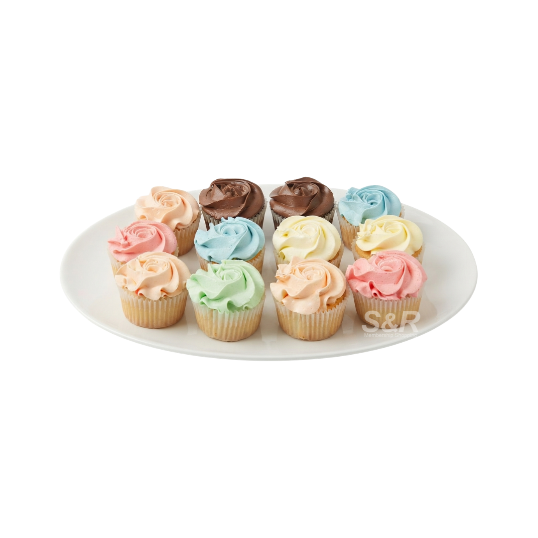 S&R Vanilla Cupcake 12 pieces